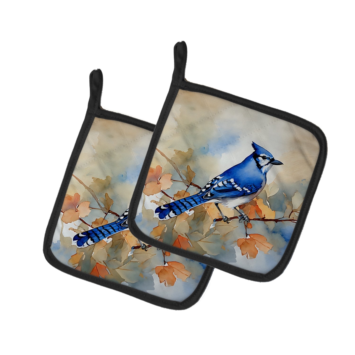 DAC3183PTHD 7.5 x 7.5 in. Blue Jay Pot Holders - Set of 2