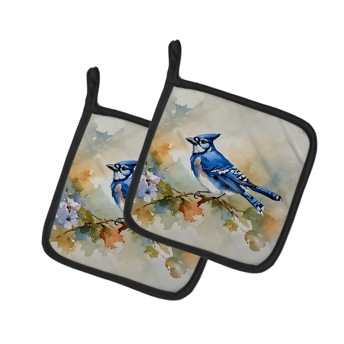 DAC3184PTHD 7.5 x 7.5 in. Blue Jay Pot Holders - Set of 2