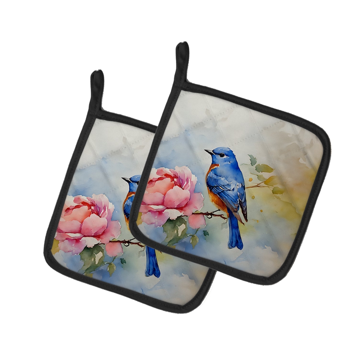 DAC3188PTHD 7.5 x 7.5 in. Bluebird Pot Holders - Set of 2