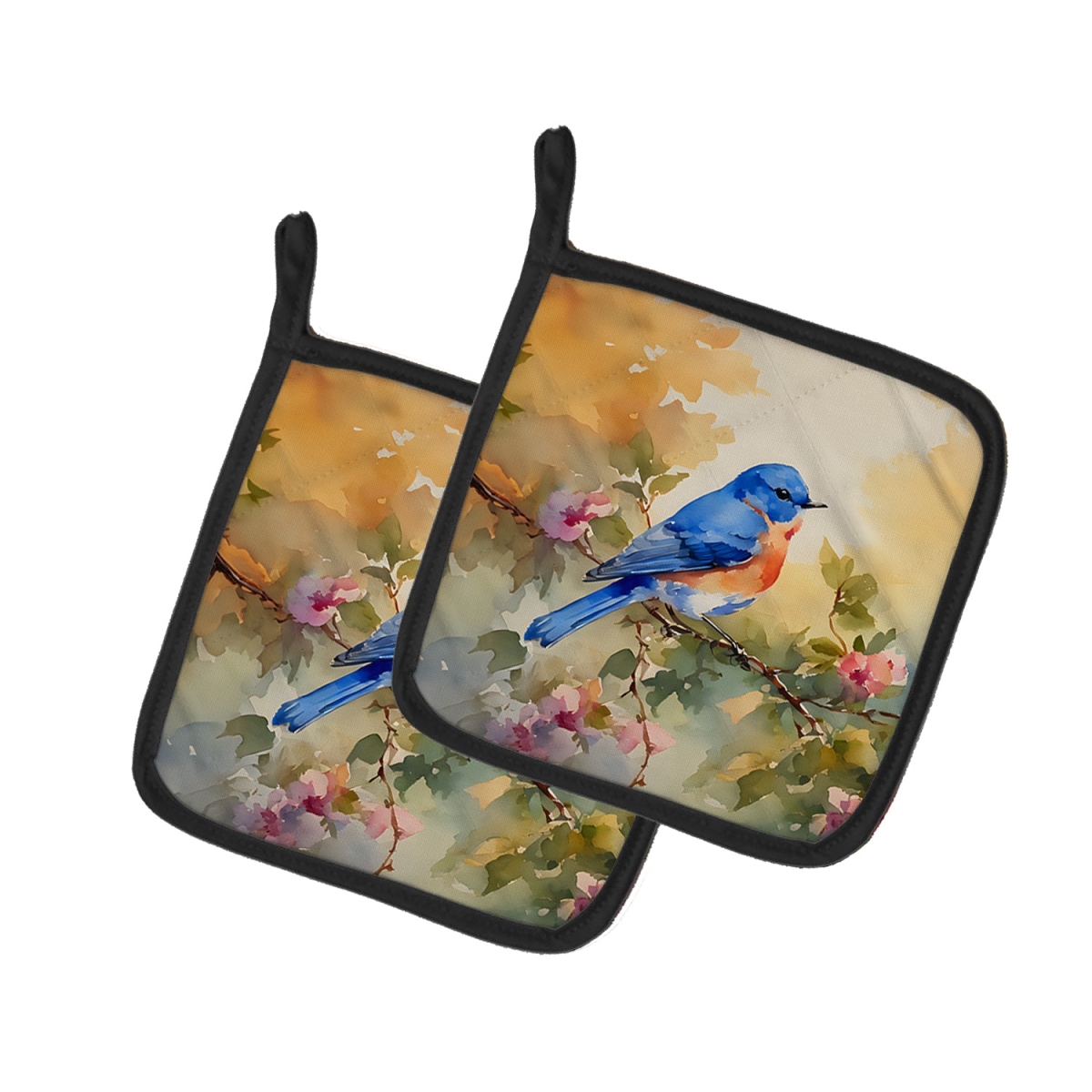DAC3191PTHD 7.5 x 7.5 in. Bluebird Pot Holders - Set of 2