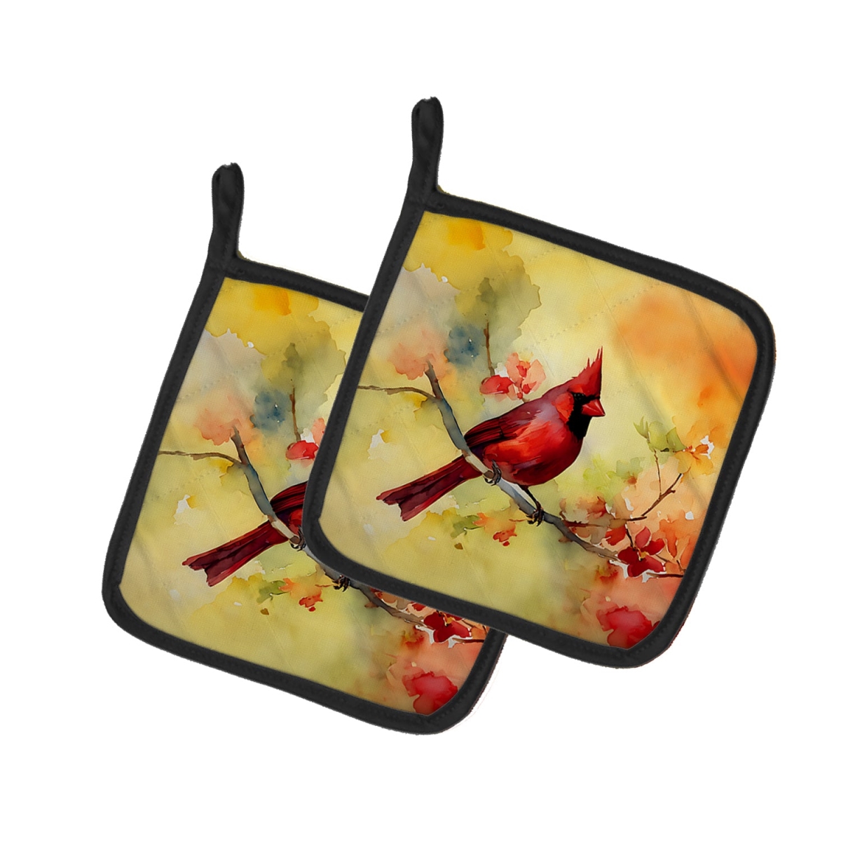 DAC3198PTHD 7.5 x 7.5 in. Cardinal Pot Holders - Set of 2