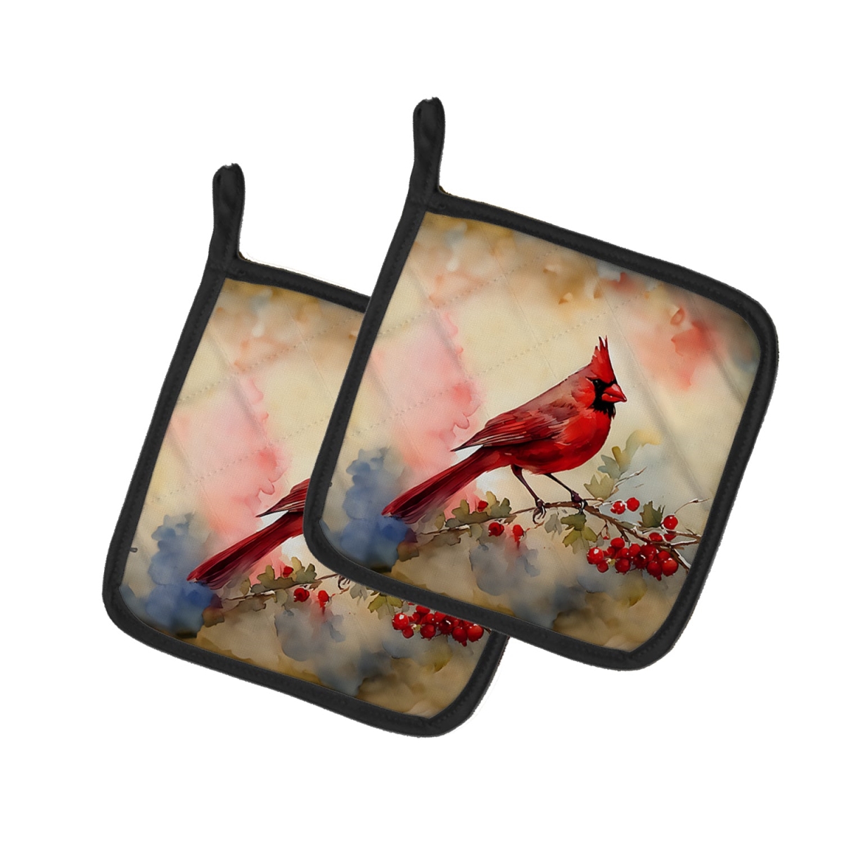 DAC3199PTHD 7.5 x 7.5 in. Cardinal Pot Holders - Set of 2