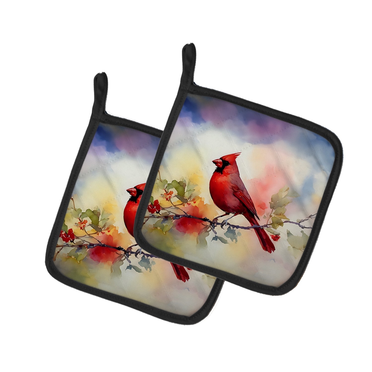 DAC3201PTHD 7.5 x 7.5 in. Cardinal Pot Holders - Set of 2