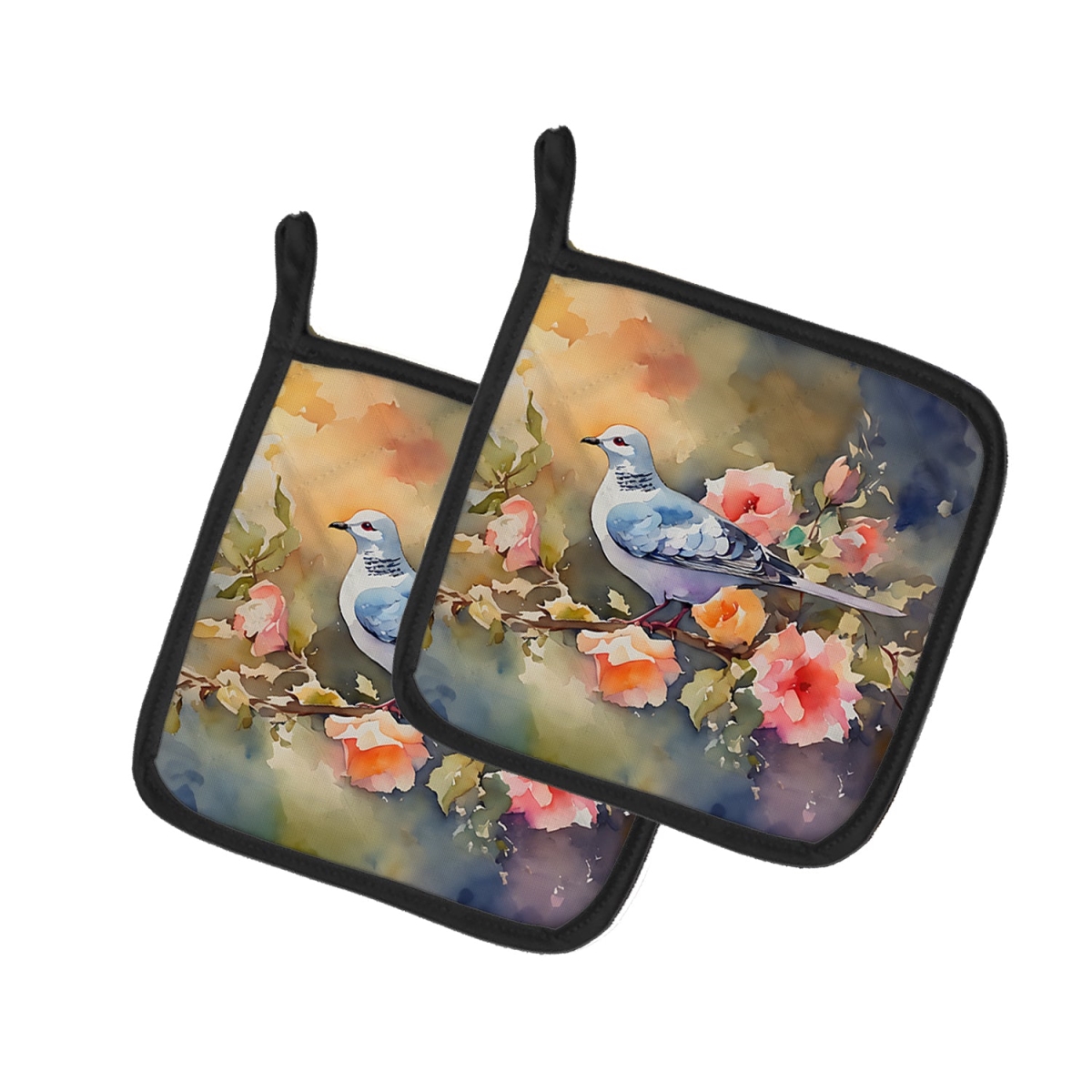DAC3205PTHD 7.5 x 7.5 in. Dove Pot Holders - Set of 2