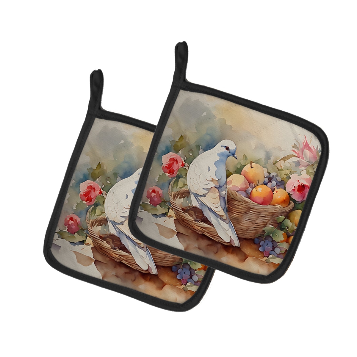 DAC3206PTHD 7.5 x 7.5 in. Dove Pot Holders - Set of 2