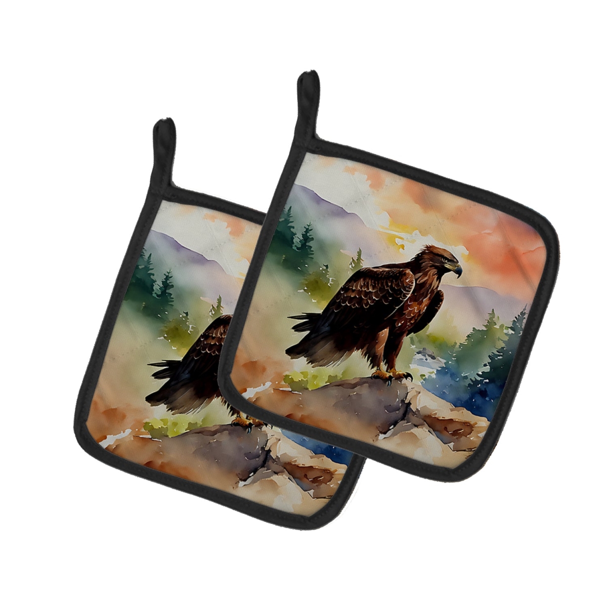 DAC3209PTHD 7.5 x 7.5 in. Eagle Pot Holders - Set of 2