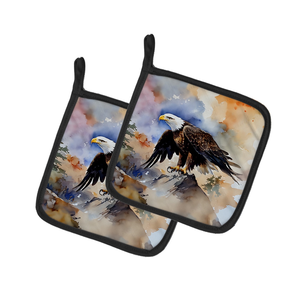 DAC3210PTHD 7.5 x 7.5 in. Eagle Pot Holders - Set of 2