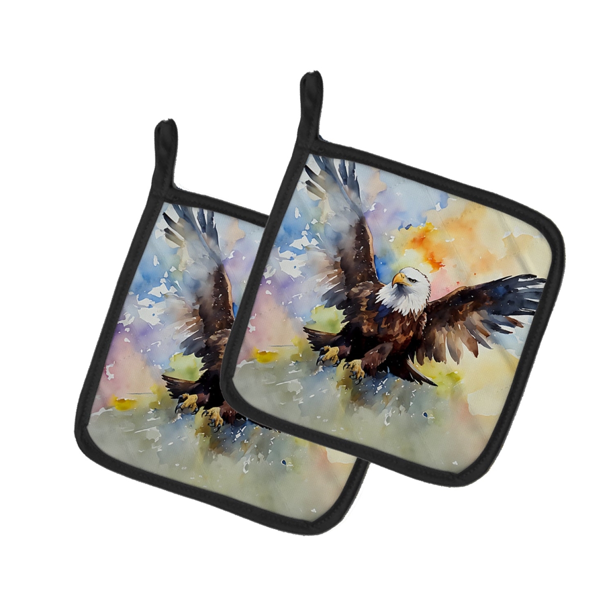 DAC3212PTHD 7.5 x 7.5 in. Eagle Pot Holders - Set of 2