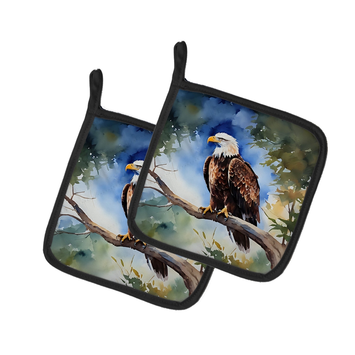 DAC3215PTHD 7.5 x 7.5 in. Eagle Pot Holders - Set of 2