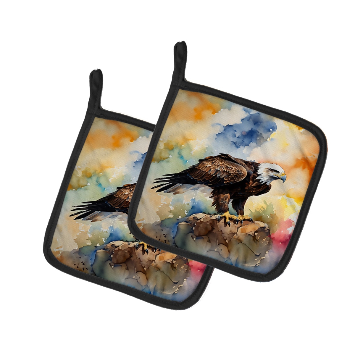 DAC3217PTHD 7.5 x 7.5 in. Eagle Pot Holders - Set of 2