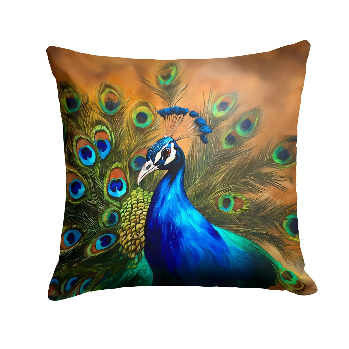 DAC3255PW1818 18 x 18 in. Peacock Throw Pillow