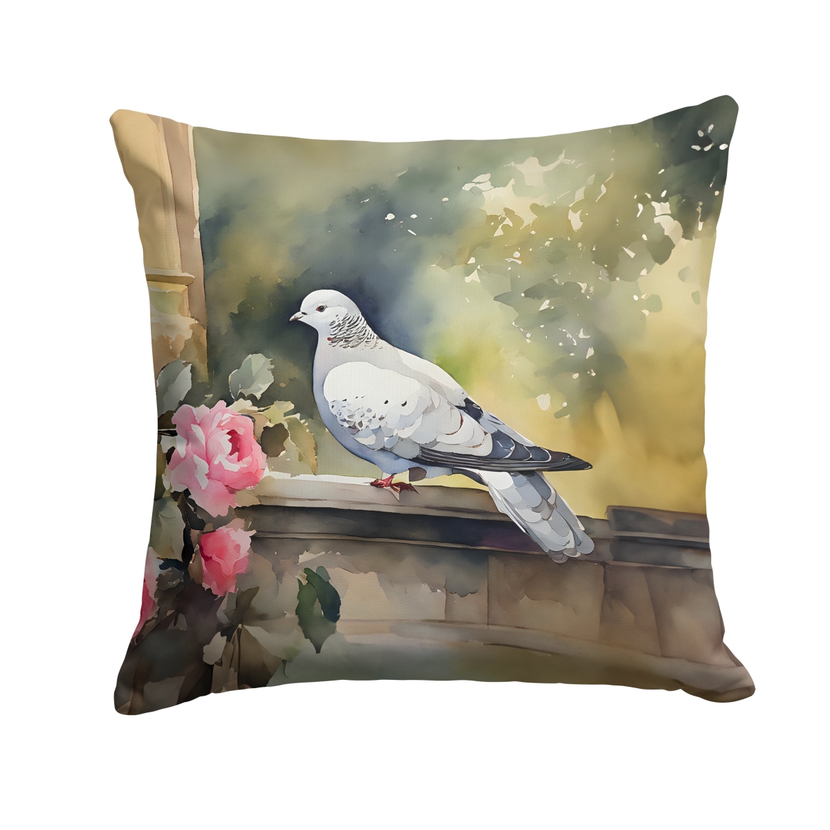 DAC3262PW1818 18 x 18 in. Pigeon Throw Pillow