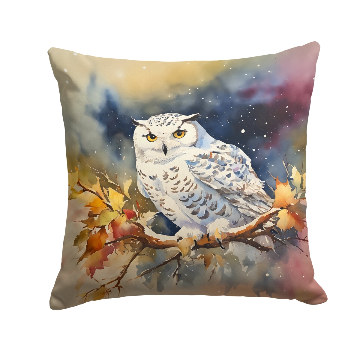 DAC3265PW1818 18 x 18 in. Snowy Owl Throw Pillow