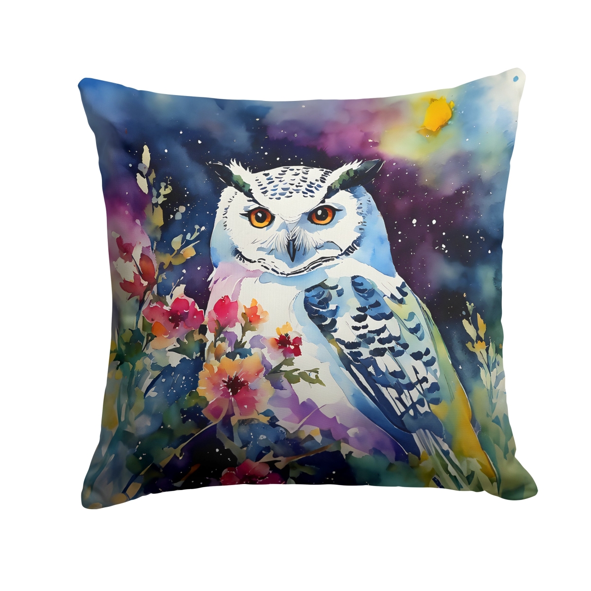 DAC3267PW1818 18 x 18 in. Snowy Owl Throw Pillow