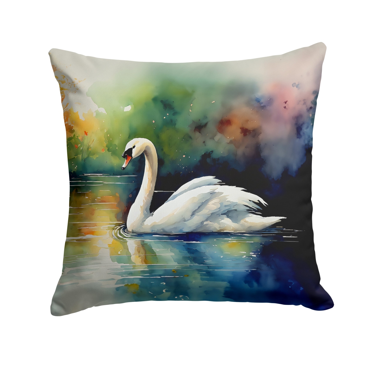 DAC3276PW1818 18 x 18 in. Swan Throw Pillow