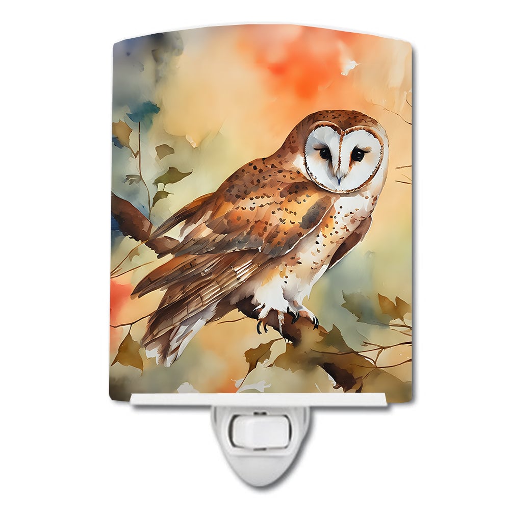 DAC3182CNL 6 x 4 in. Barn Owl Ceramic Night Light