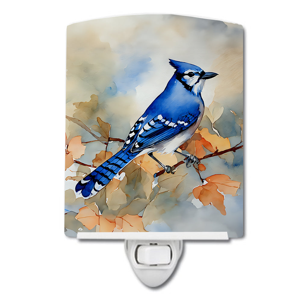 DAC3183CNL 6 x 4 in. Blue Jay Ceramic Night Light