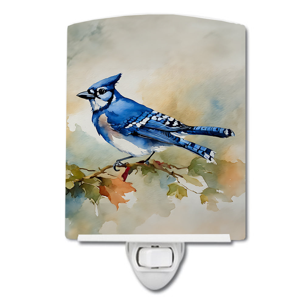 DAC3184CNL 6 x 4 in. Blue Jay Ceramic Night Light