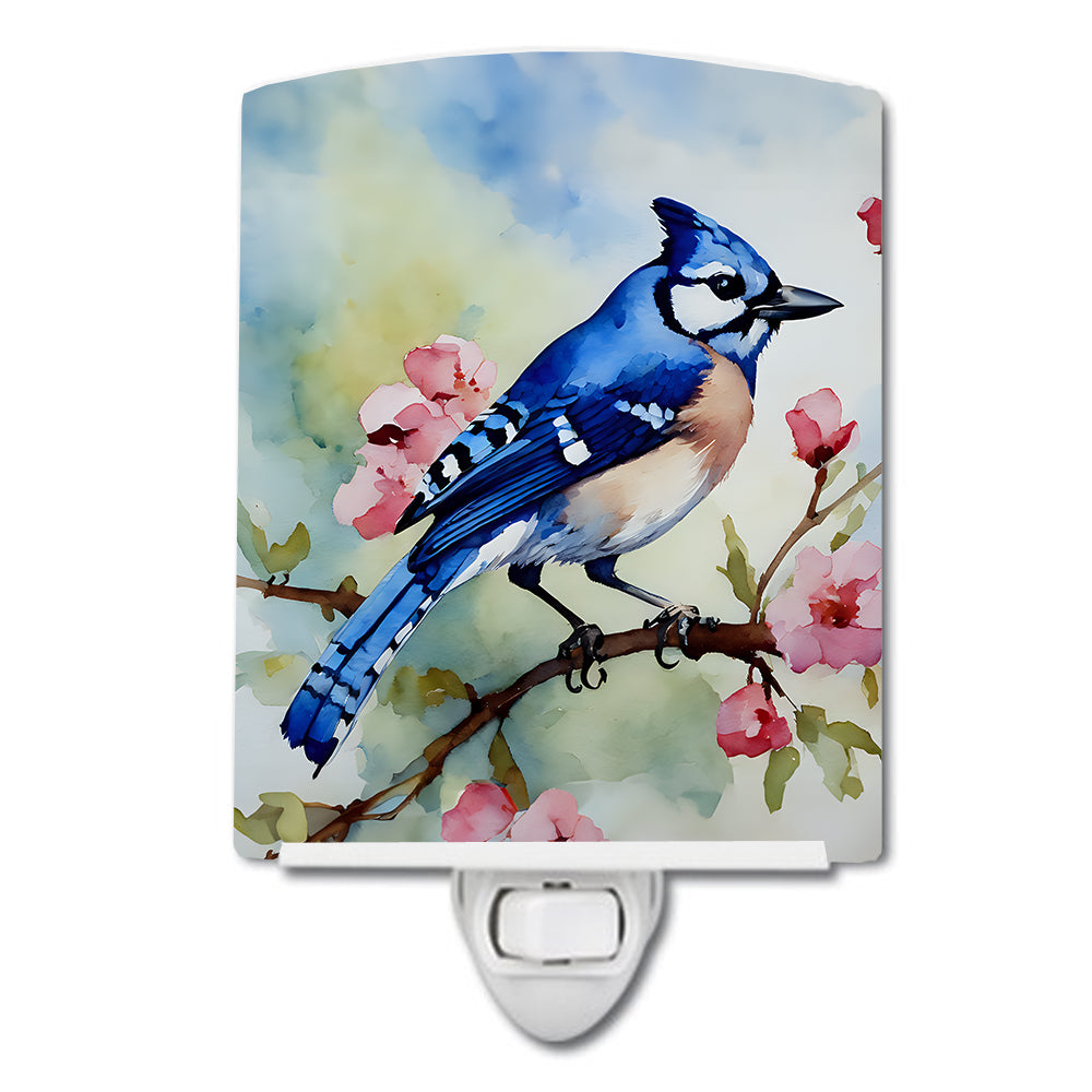 DAC3186CNL 6 x 4 in. Blue Jay Ceramic Night Light
