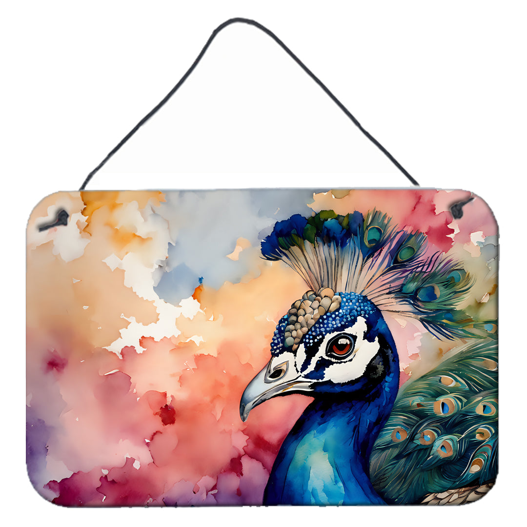 DAC3249DS812 12 x 8 in. Peacock Wall or Door Hanging Prints