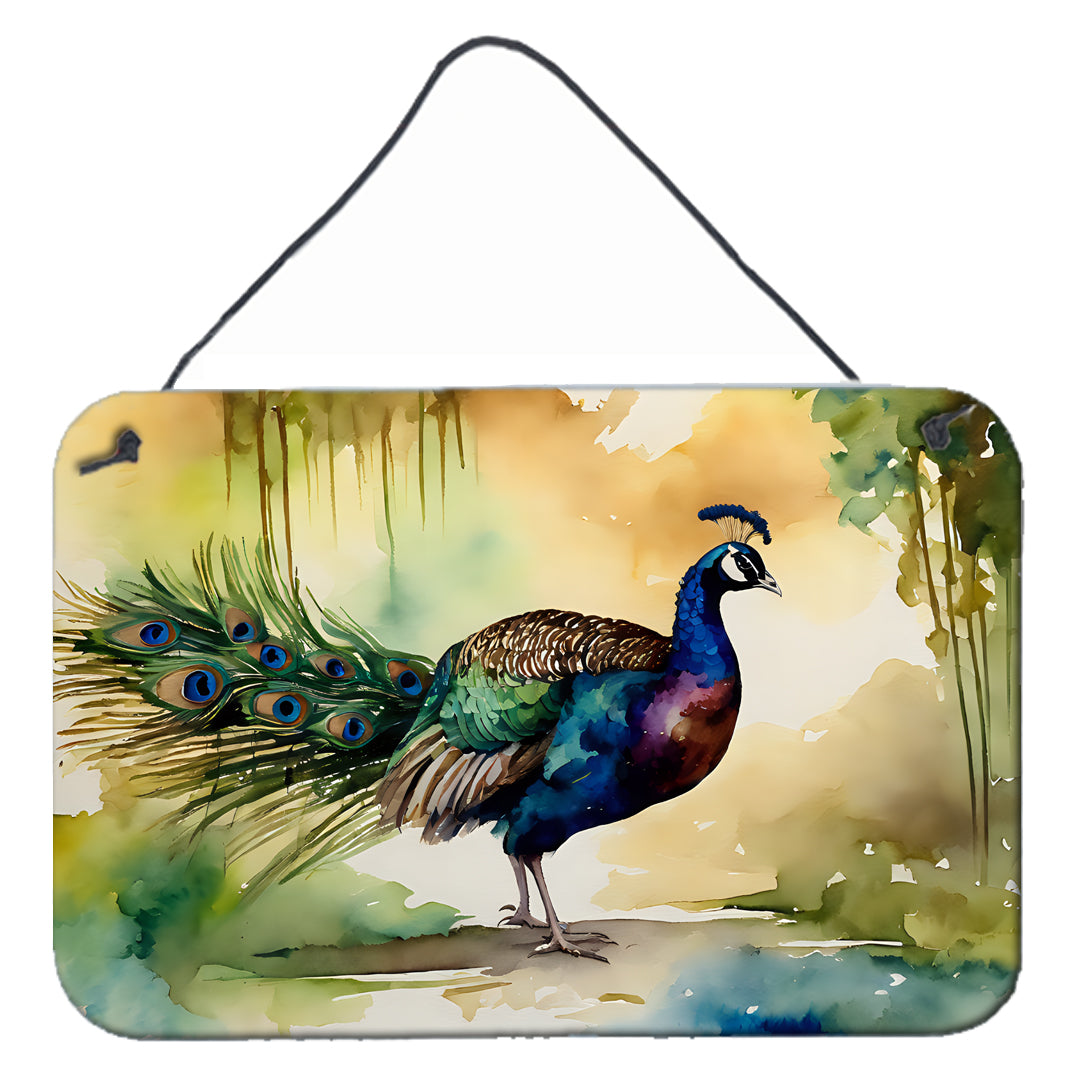 DAC3252DS812 12 x 8 in. Peacock Wall or Door Hanging Prints