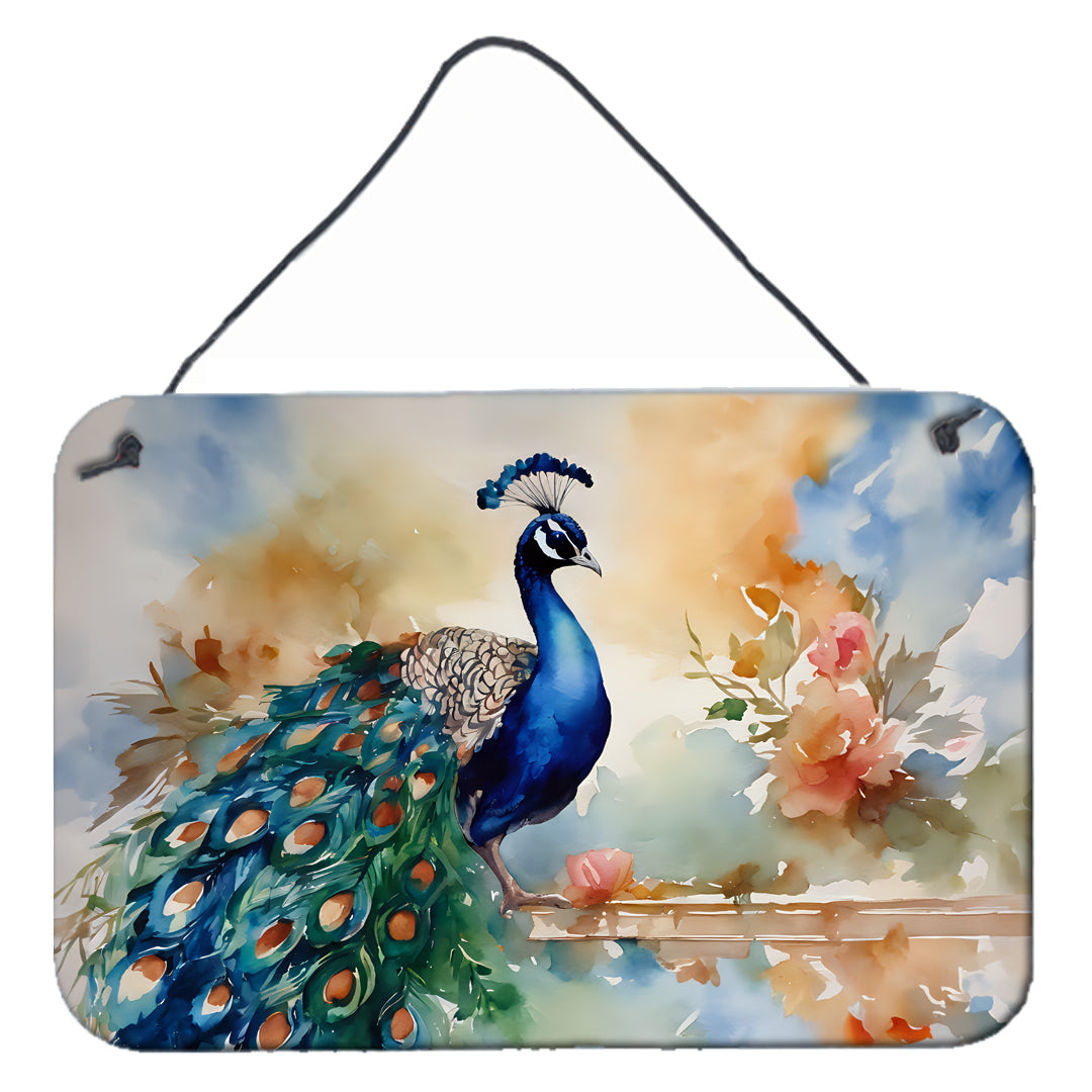 DAC3253DS812 12 x 8 in. Peacock Wall or Door Hanging Prints