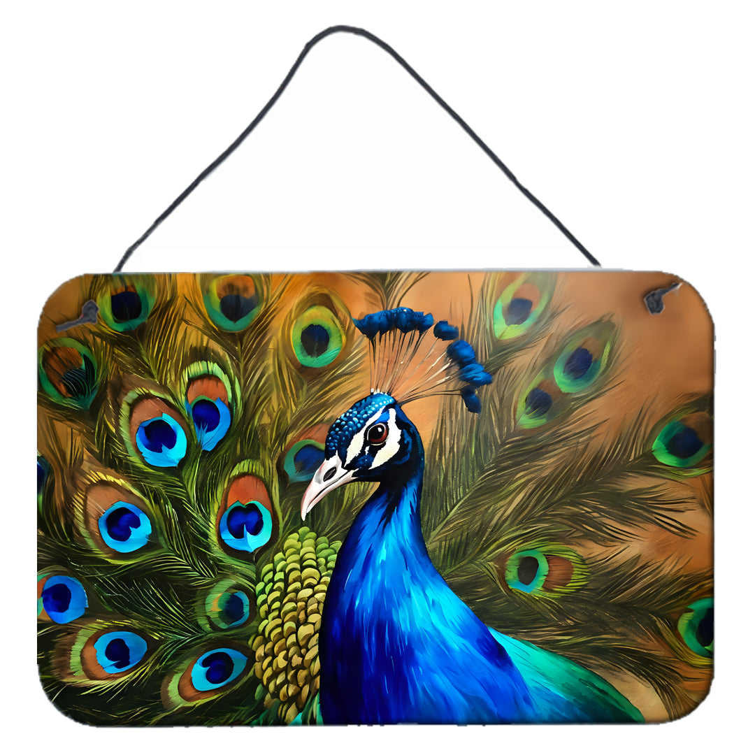 DAC3255DS812 12 x 8 in. Peacock Wall or Door Hanging Prints