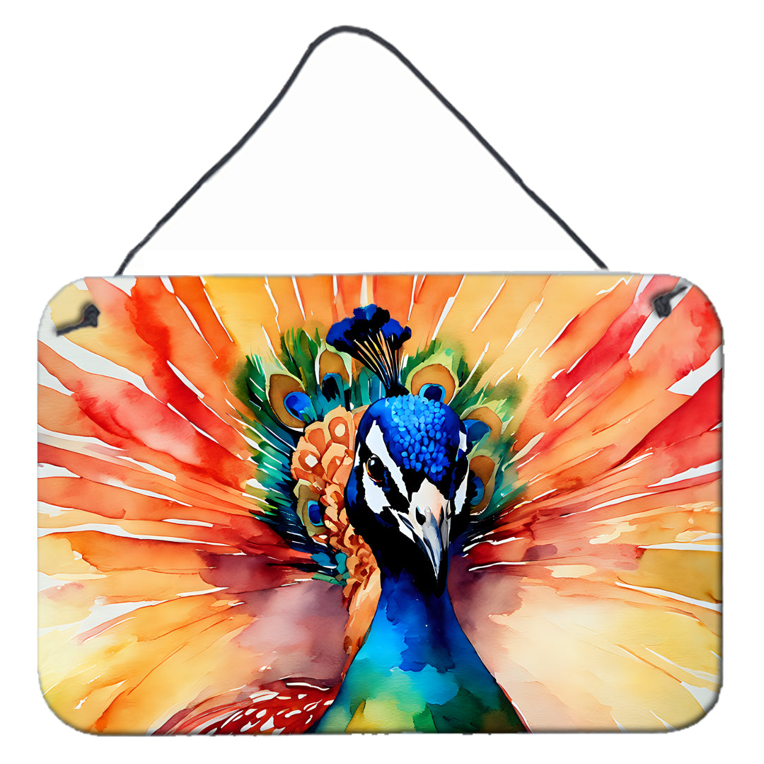 DAC3256DS812 12 x 8 in. Peacock Wall or Door Hanging Prints