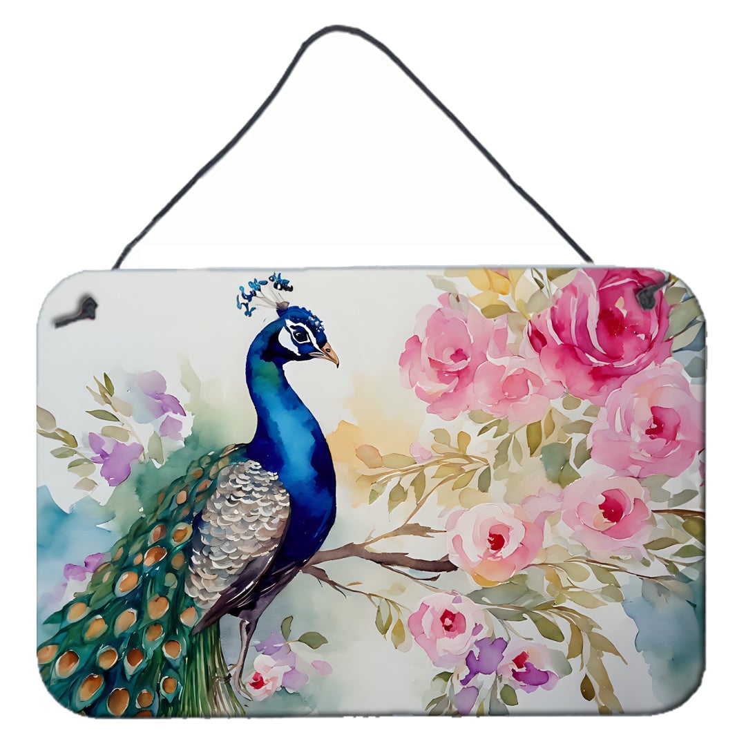 DAC3257DS812 12 x 8 in. Peacock Wall or Door Hanging Prints