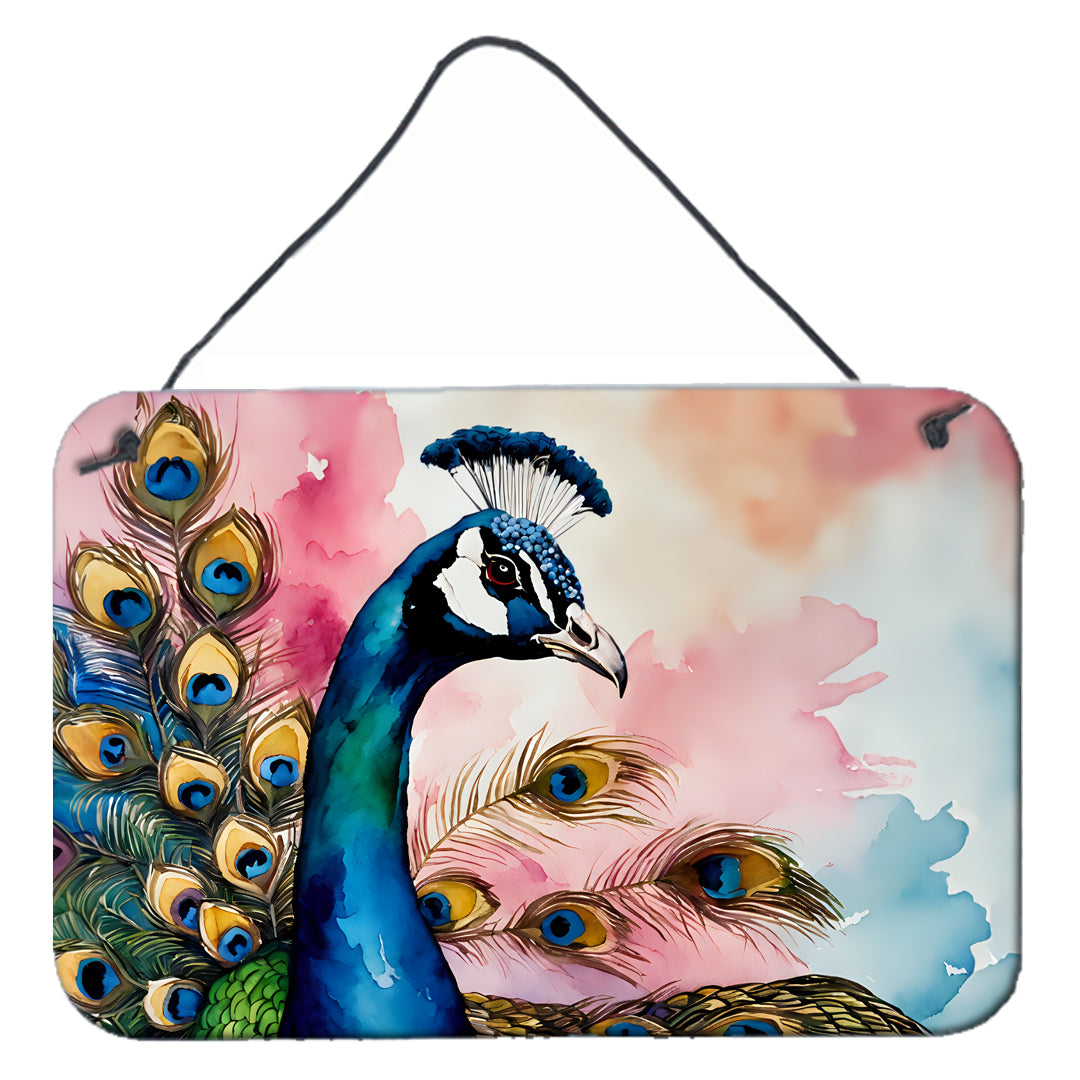DAC3258DS812 12 x 8 in. Peacock Wall or Door Hanging Prints