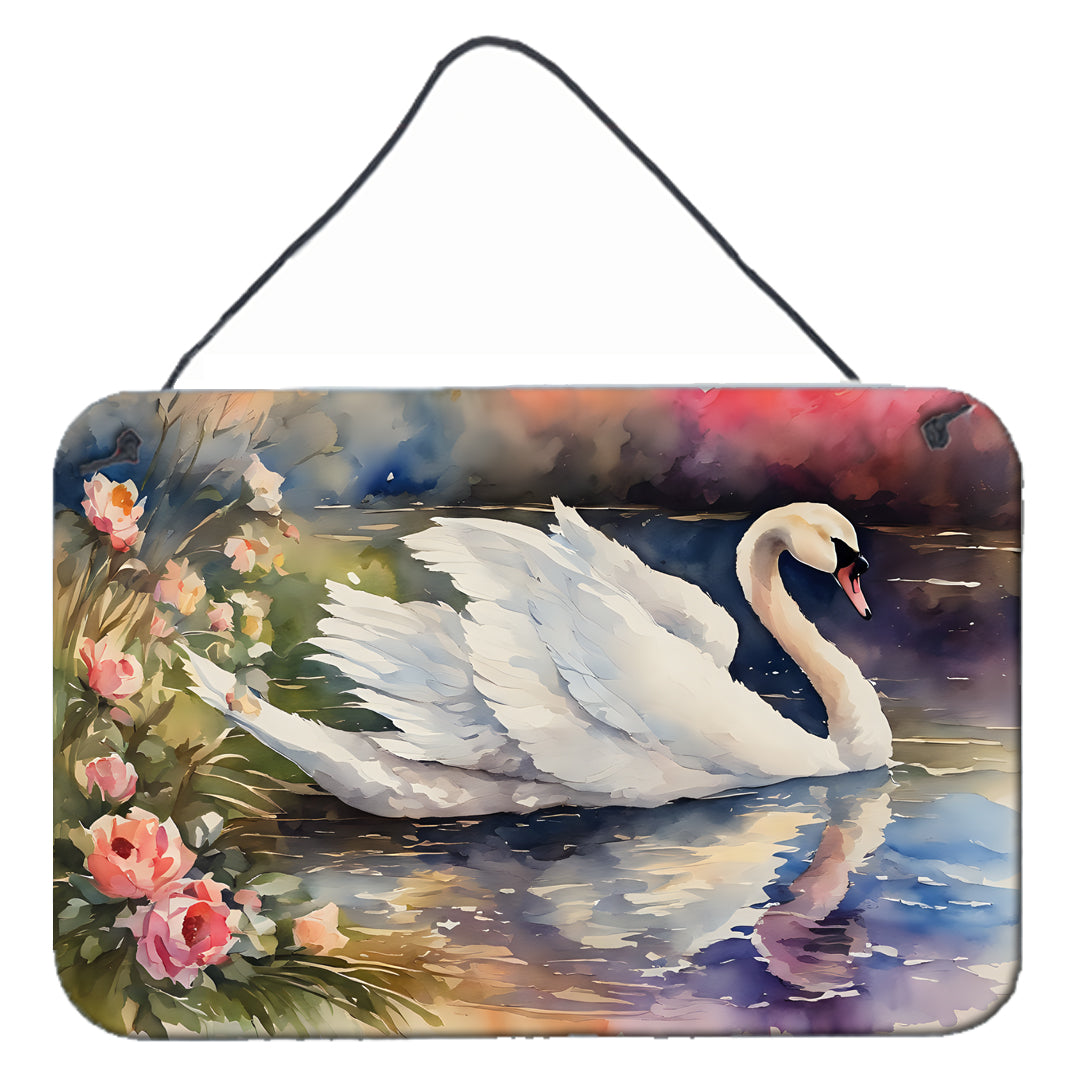 DAC3274DS812 12 x 8 in. Swan Wall or Door Hanging Prints