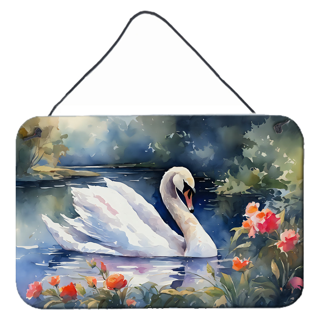 DAC3275DS812 12 x 8 in. Swan Wall or Door Hanging Prints