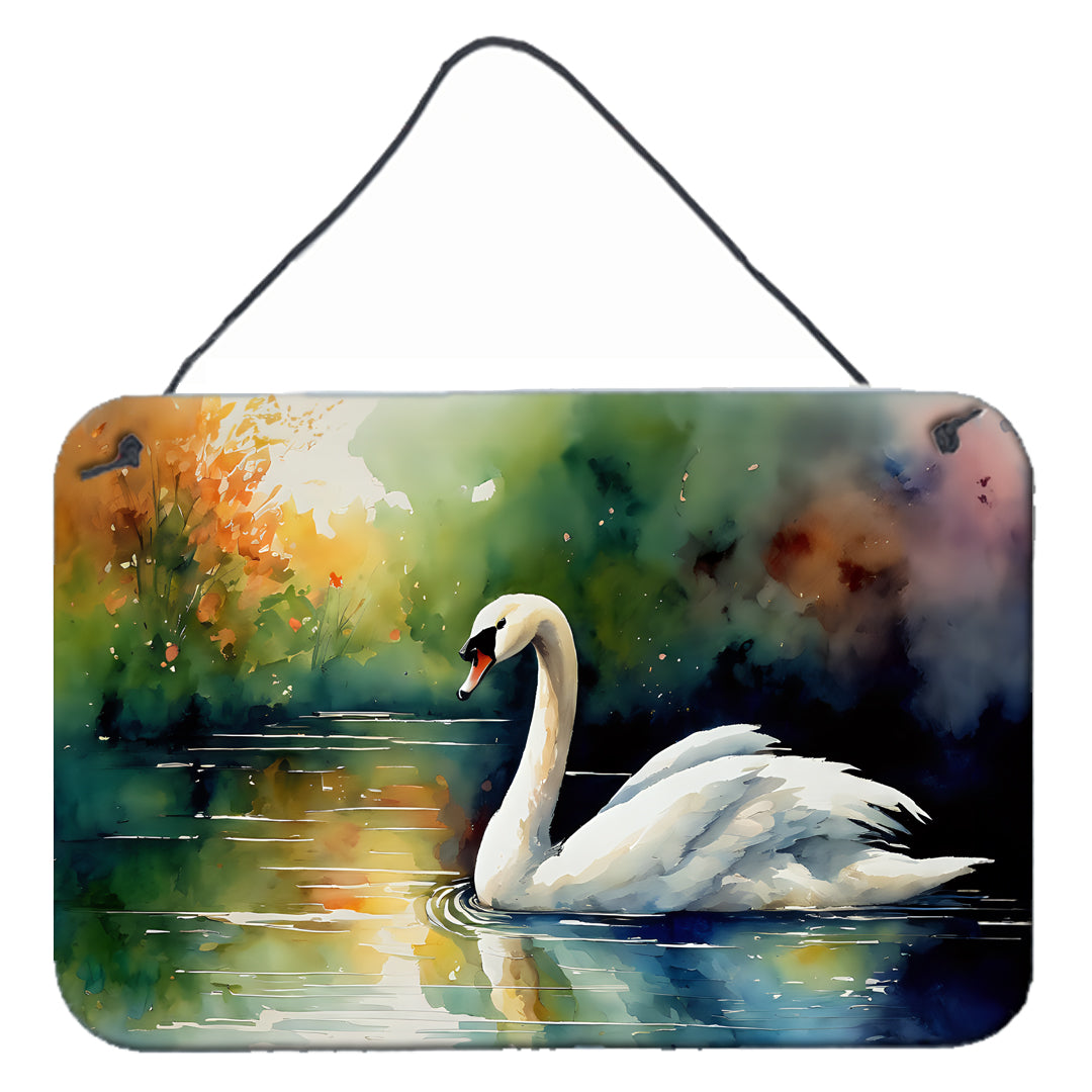 DAC3276DS812 12 x 8 in. Swan Wall or Door Hanging Prints