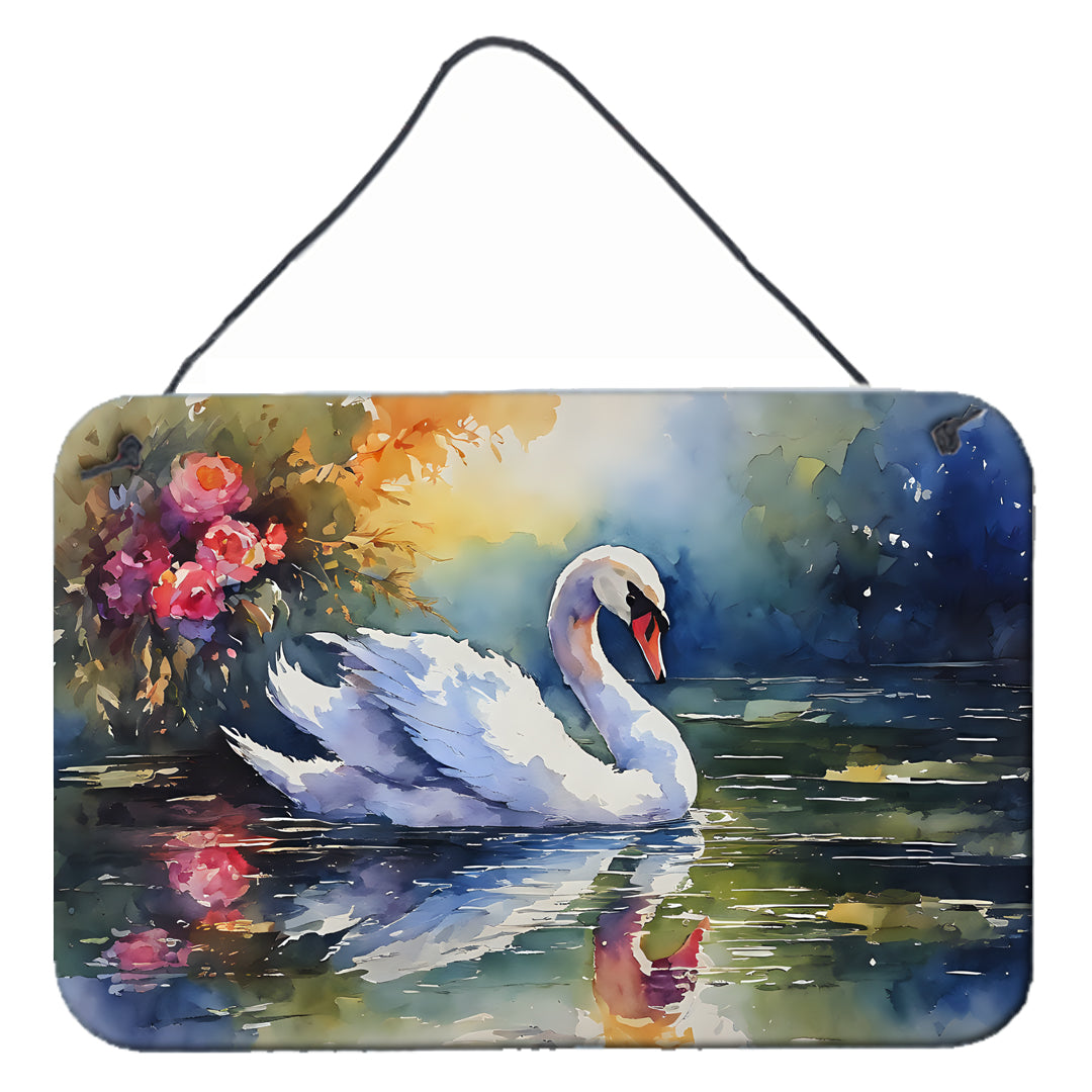 DAC3277DS812 12 x 8 in. Swan Wall or Door Hanging Prints