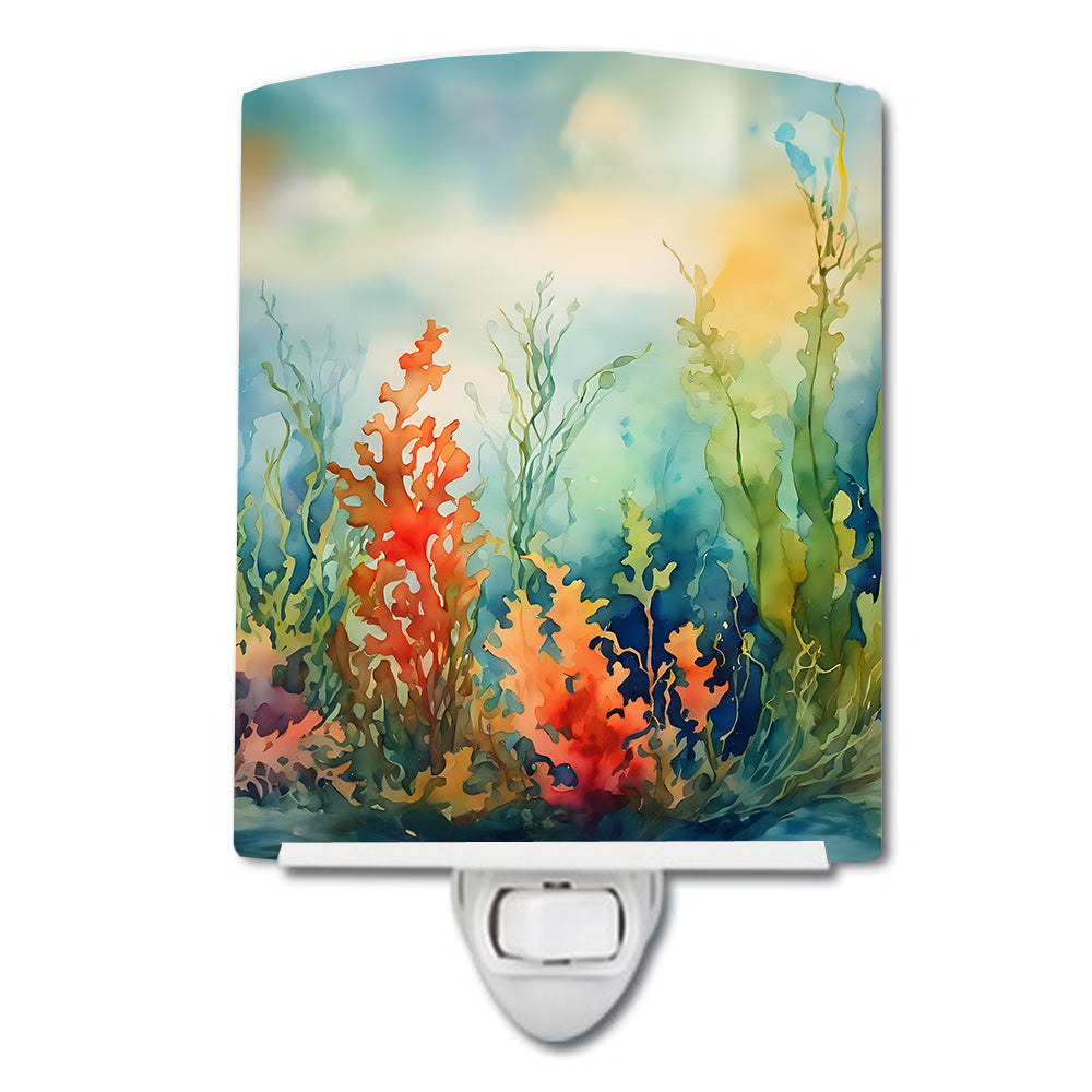 DAC2823CNL 6 x 4 in. Seaweed Ceramic Night Light