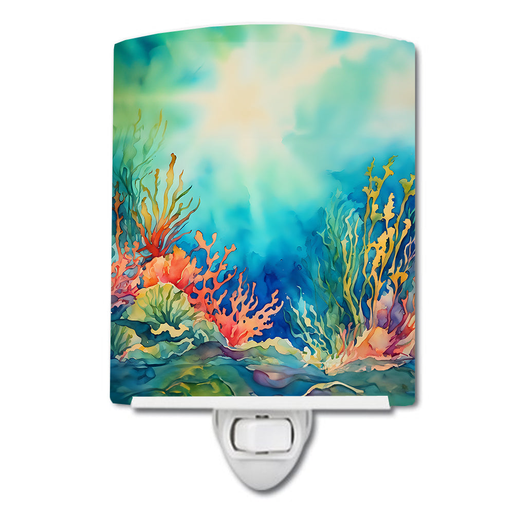 DAC2824CNL 6 x 4 in. Seaweed Ceramic Night Light
