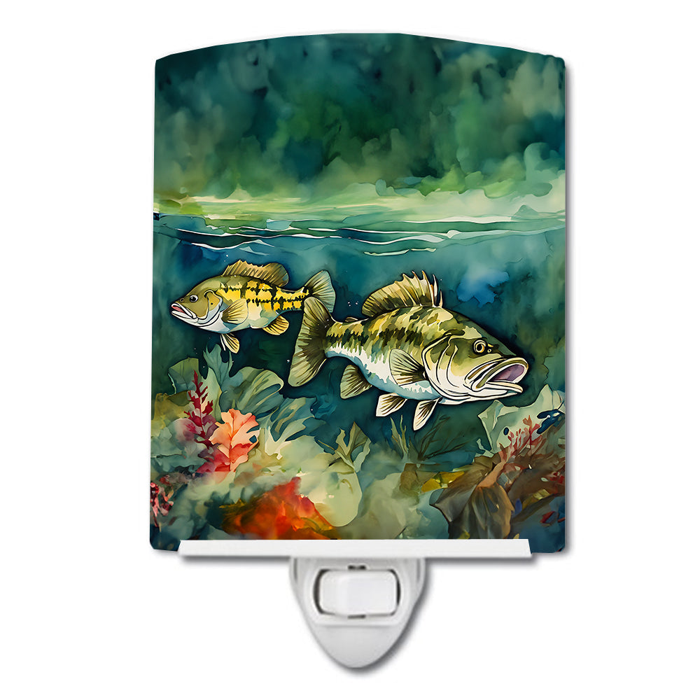 DAC2826CNL 6 x 4 in. Smallmouth Bass Ceramic Night Light