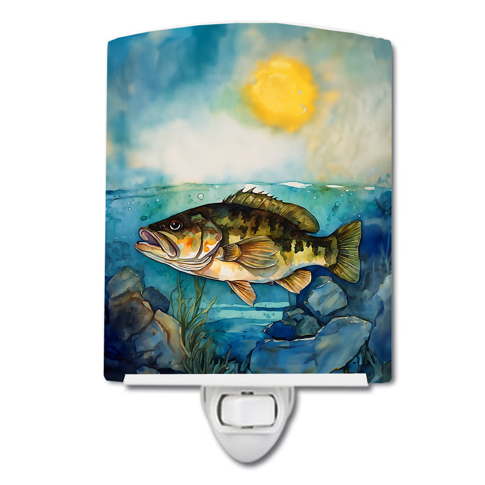 DAC2827CNL 6 x 4 in. Smallmouth Bass Ceramic Night Light