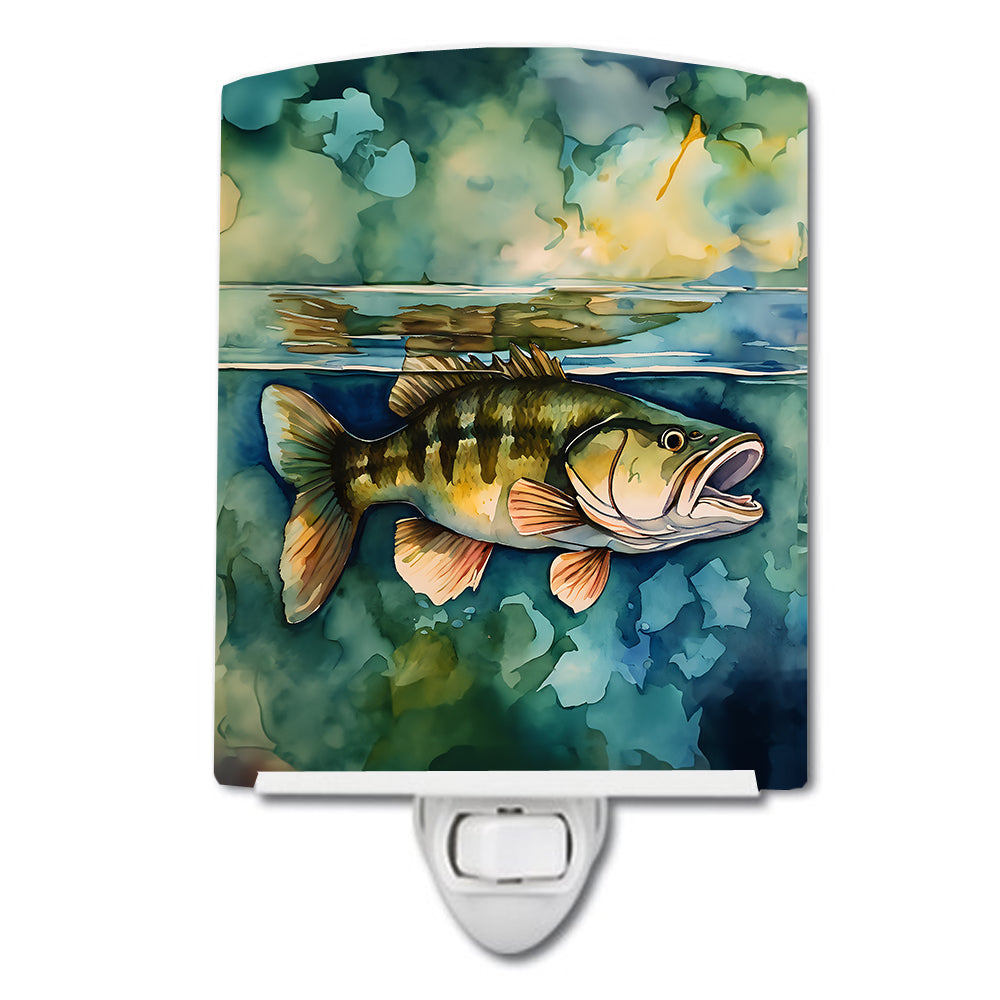 DAC2828CNL 6 x 4 in. Smallmouth Bass Ceramic Night Light