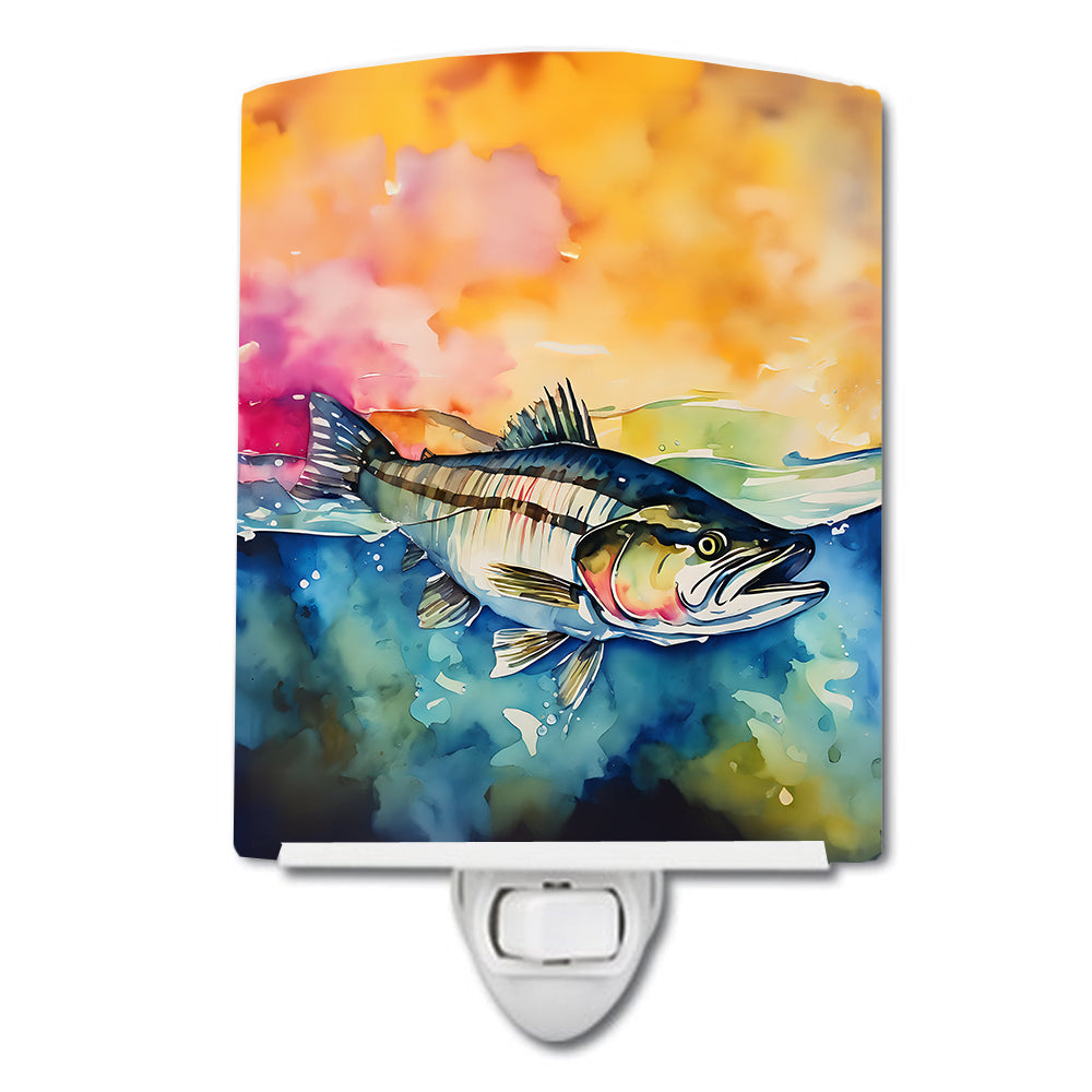 DAC2834CNL 6 x 4 in. Striped Bass Ceramic Night Light