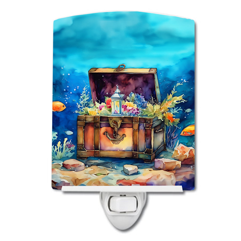 DAC2835CNL 6 x 4 in. Treasure Chest Ceramic Night Light