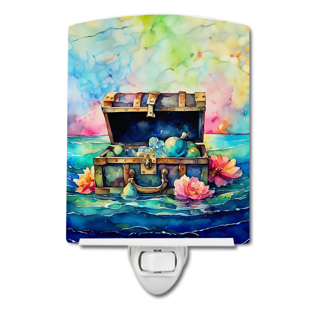 DAC2836CNL 6 x 4 in. Treasure Chest Ceramic Night Light