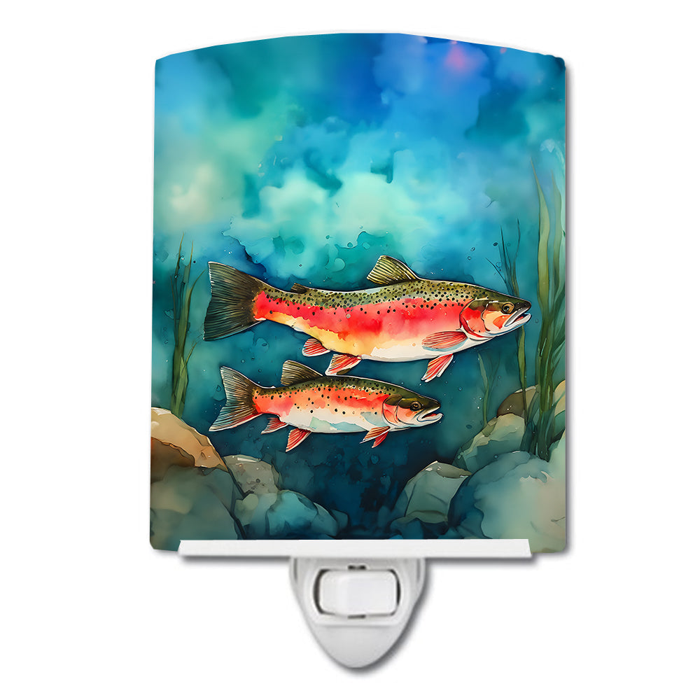 DAC2839CNL 6 x 4 in. Trout Ceramic Night Light