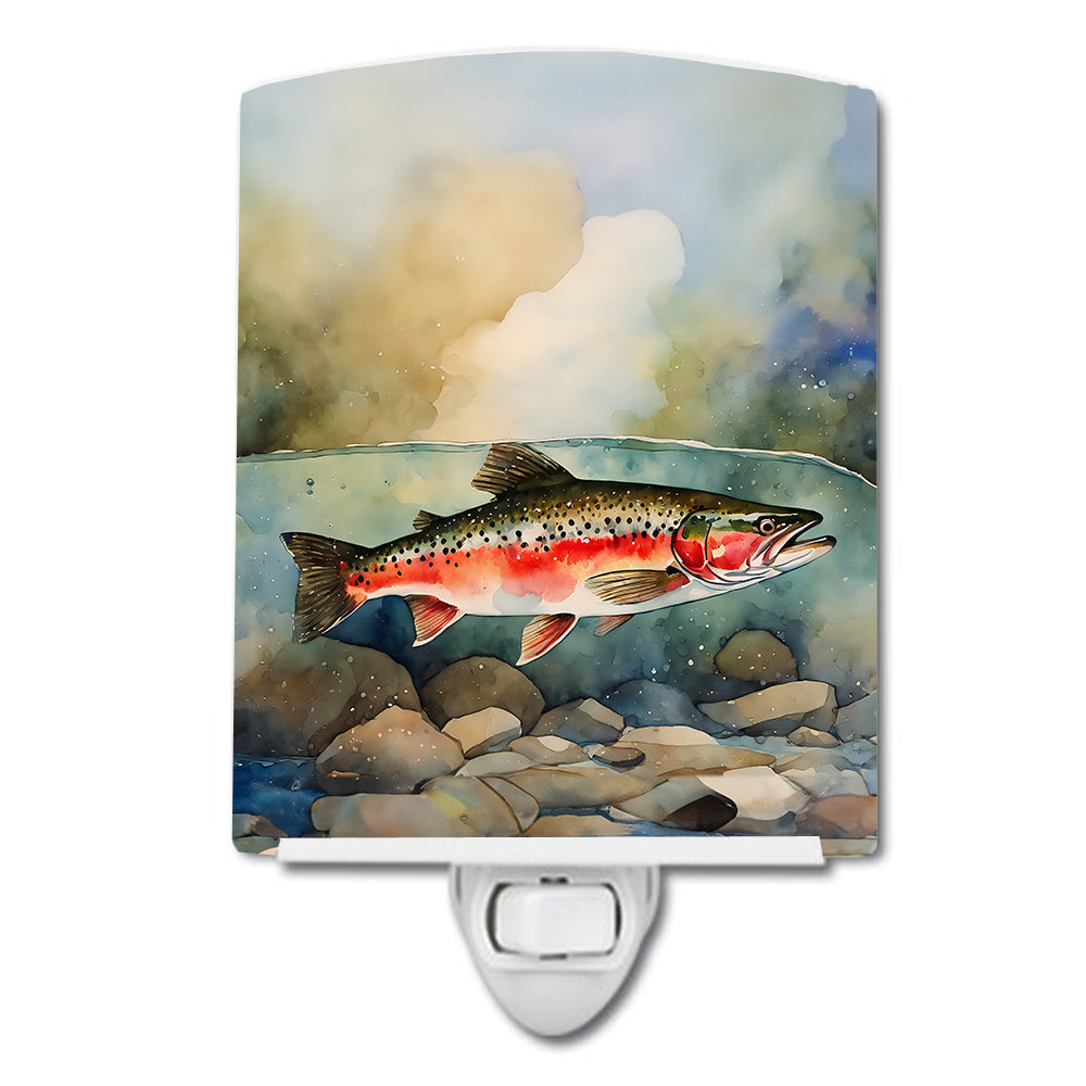 DAC2840CNL 6 x 4 in. Trout Ceramic Night Light