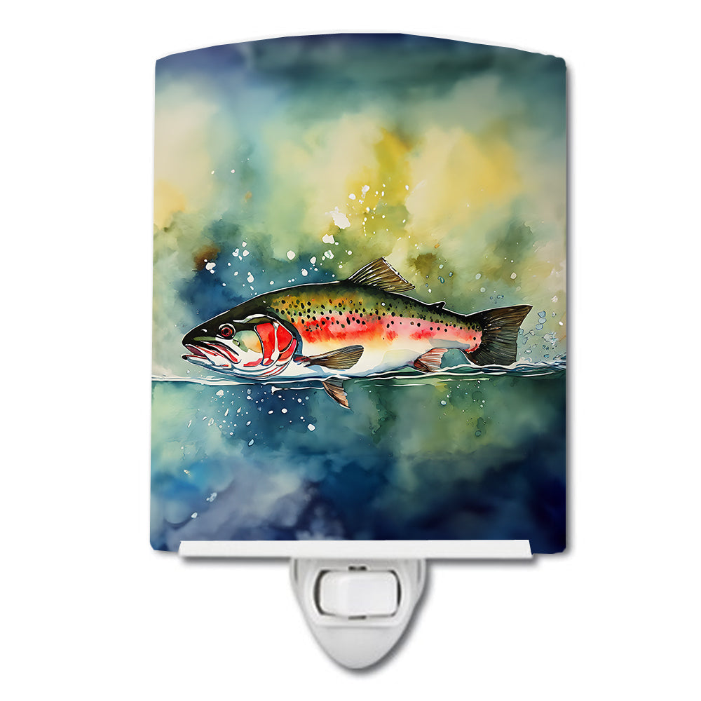 DAC2841CNL 6 x 4 in. Trout Ceramic Night Light