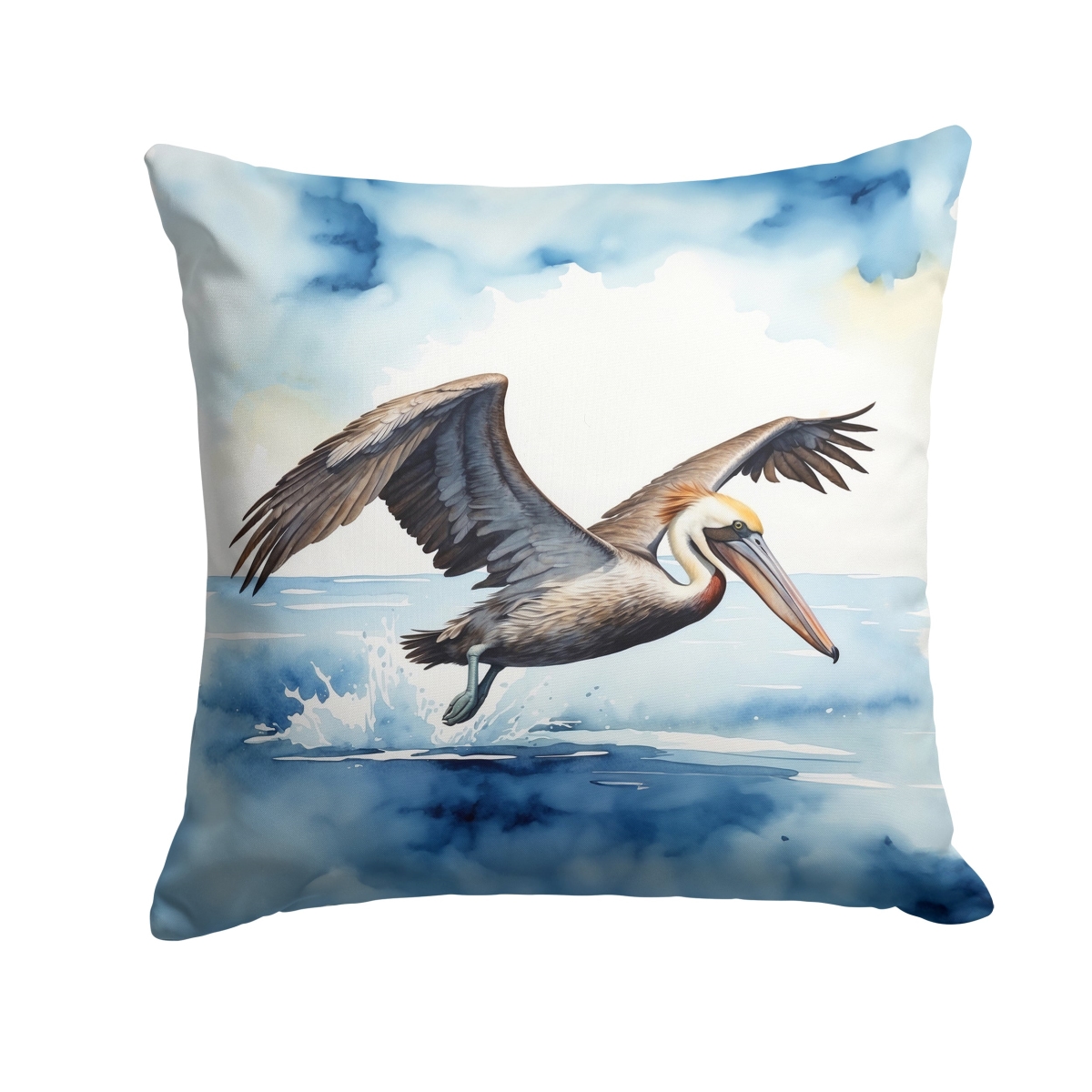DAC7506PW1414 14 x 14 in. Pelican Diving Throw Pillow