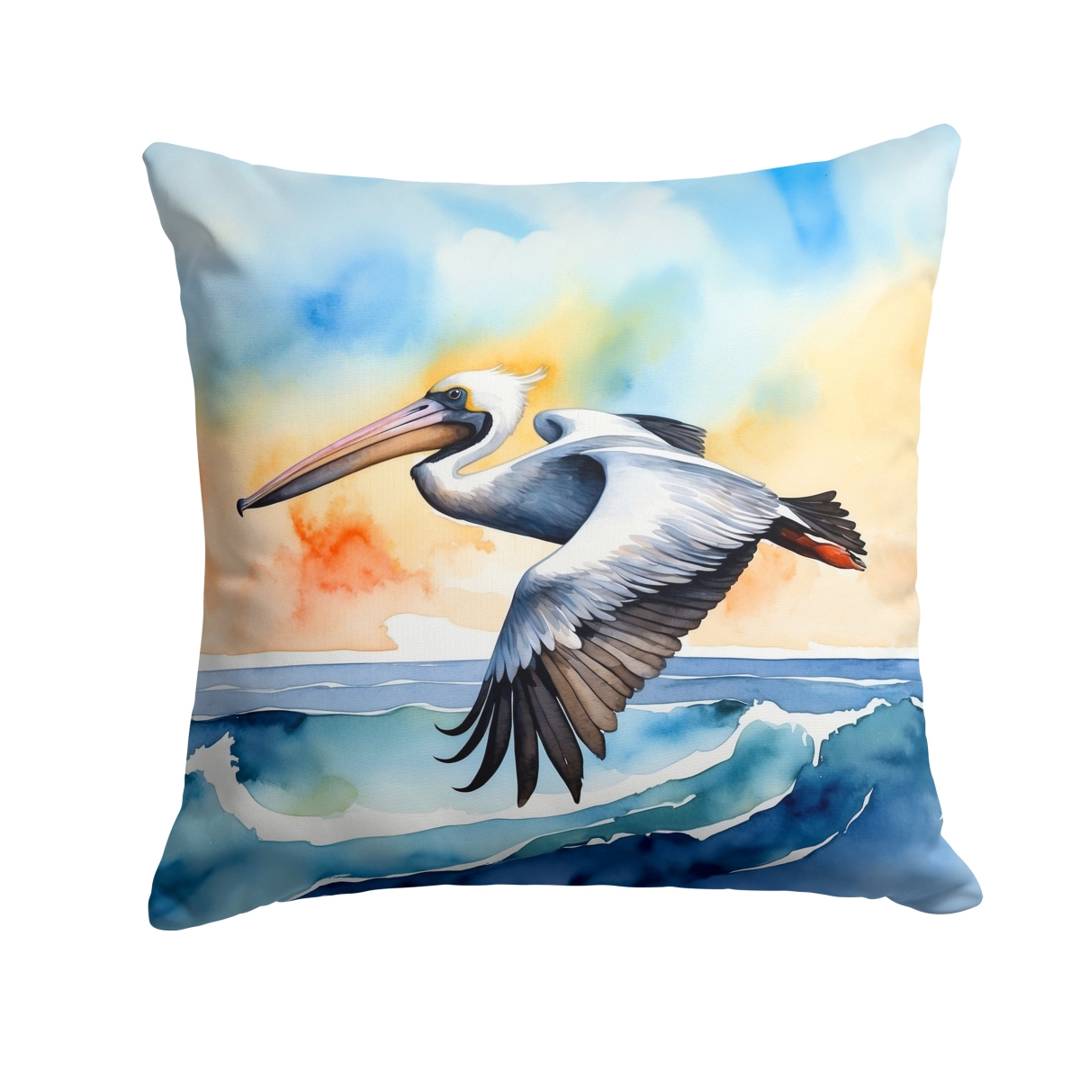 DAC7513PW1414 14 x 14 in. Pelican Soaring Throw Pillow