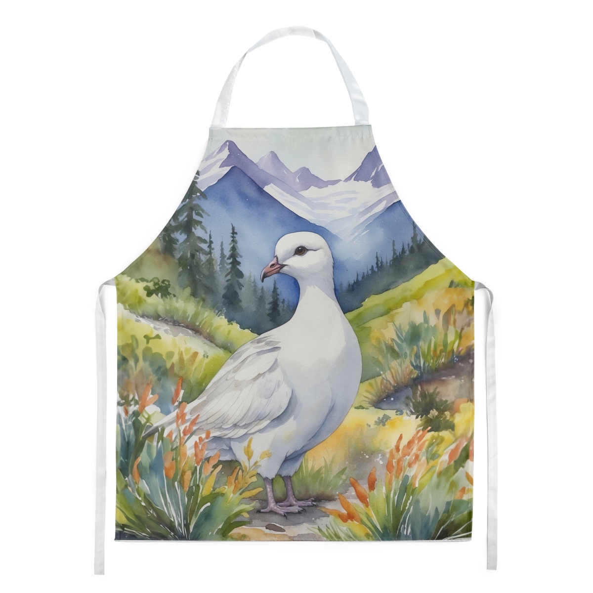 DAC7413APRON 30 x 27 in. Alaska Willow Ptarmigan Apron