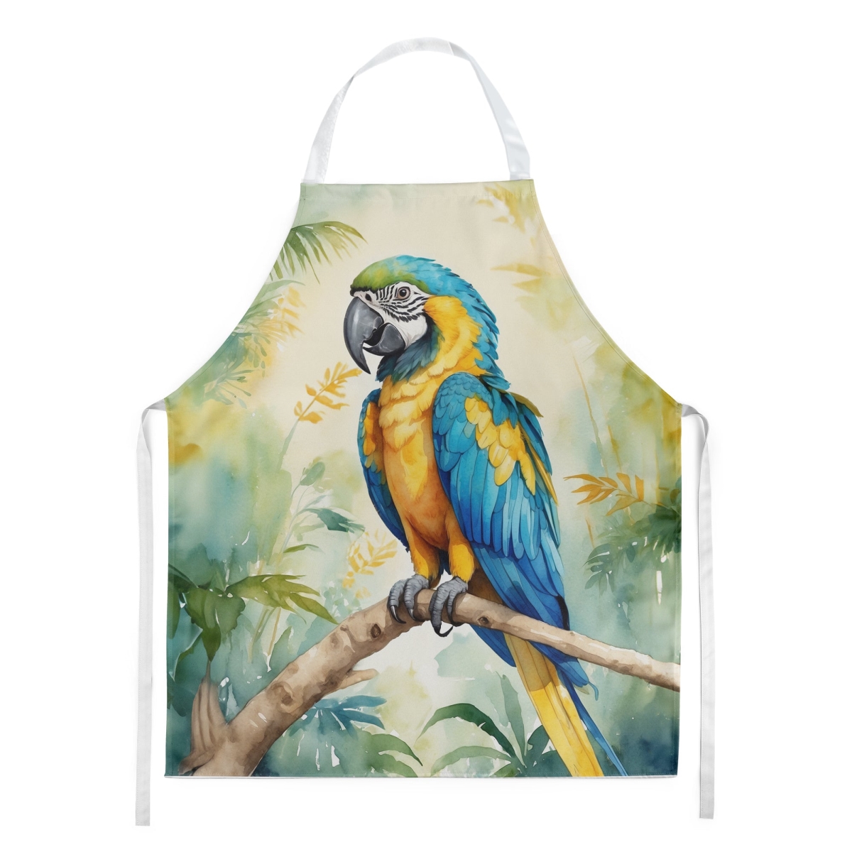 DAC7420APRON 30 x 27 in. Blue & Gold Macaw Apron
