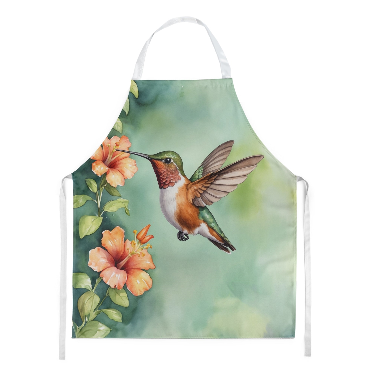 DAC7434APRON 30 x 27 in. Rufous Hummingbird Apron